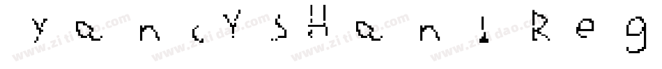 YancysHand Regular字体转换